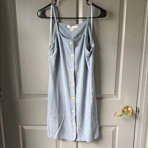 Light Blue Button-Down Dress-NWOT